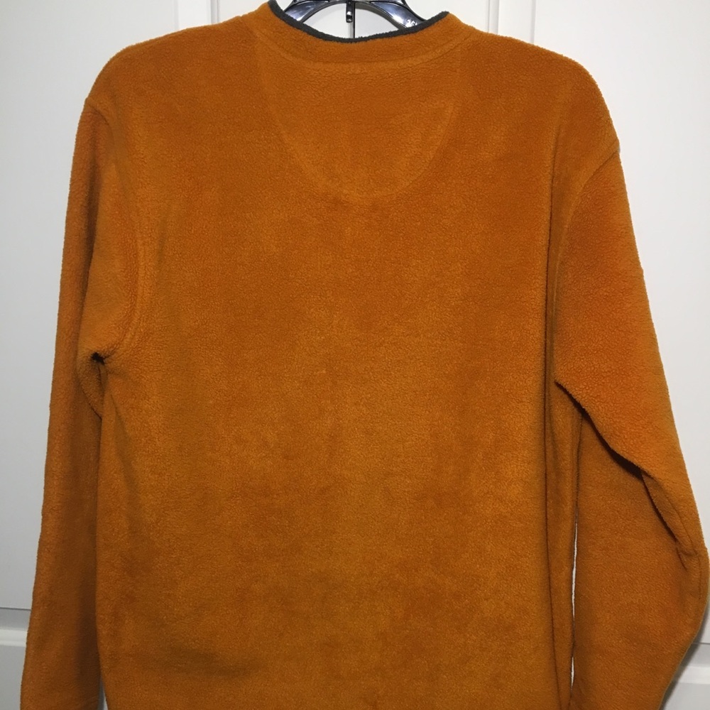 Mens Basic Editions Burnt Orange Fuzzy pullover - Picture 6 of 8